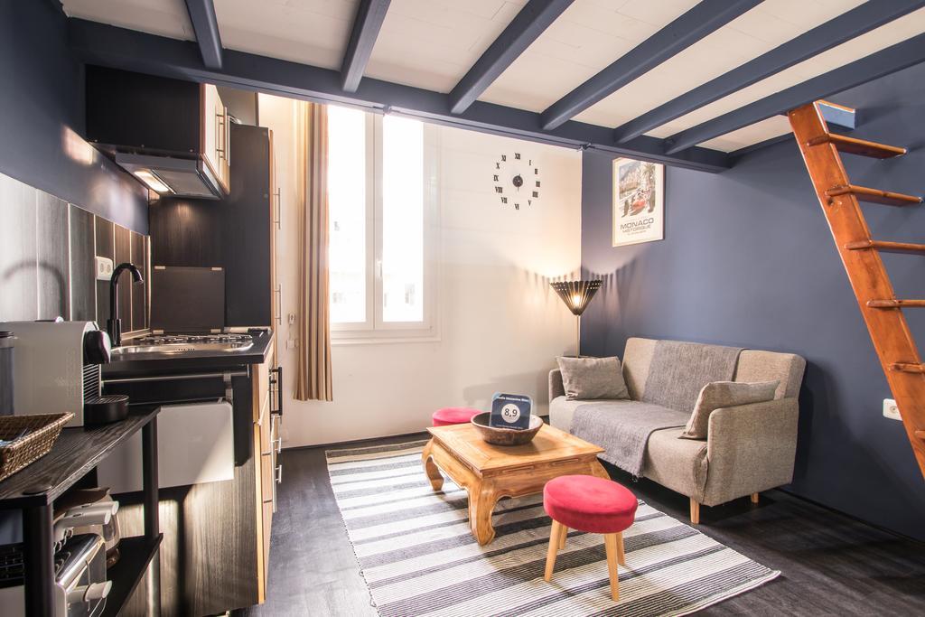 Studio Mezzanine Bleu Roquebrune-Cap-Martin Bagian luar foto